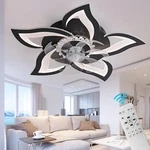 Meimeida 27" Modern Ceiling Fan With Lights Remote Control, Low Profile Ceili.... Fixed Price $96.62.