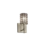 Justice Wire Glass Union Lt Oval Wall Sconce, Nickel WGL-8411-10-GRCB-NCKL. Fixed Price $200.00.