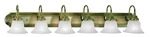 Livex Lighting 1006 Brass Belmont 6-LIGHT Vanity. Fixed Price $427.96.
