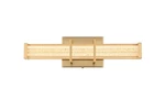 Elegant Lighting LD302W16 Ivaan 4" Tall 16"W Bath Bar - Gold. Fixed Price $146.00.