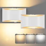 Battery Operated Wall Sconces Set Of 2 Wireless Indoor Lights Up And Dow.... Fixed Price $25.96.
