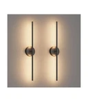 Coinmit 28IN Black Wall Sconce Set Of Two Hardwired 3000K Led Modern Lig.... Fixed Price $99.95.