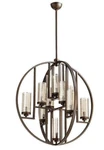 New Quorum Lighting 603-10-86 Julian Glass 4 Tier 10LT Oiled Bronze. Fixed Price $1199.99.