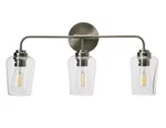 Robert Stevenson Lighting Holden 24 In. 3-LIGHT Antique Nickel Vanity. Fixed Price $59.99.