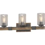 Volume Lighting 3-LIGHT Indoor Black Walnut Vanity Bar Wall Mount. Fixed Price $34.99.