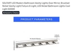 Solfart Led Modern Bathroom Vanity Lights Over Mirror Fixture Brushed Nickel .... Fixed Price $60.00.