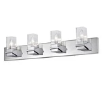 Dainolite Veronica Lt Incand Vanity, Polished Chrome/clear Glass VER-324W-PC. Fixed Price $200.00.