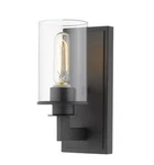 Z-lite 462-1S-BRZ Savannah 1-LIGHT 5 Inch Bronze & Clear Shade Wall Sconce. Fixed Price $50.00.