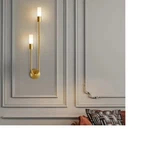 Modern Brass Wall Lamp - Minimalist Golden Sconce Nordic Lighting. Fixed Price $85.95.
