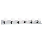 6 Light Polished Chrome Contemporary Vanity For Bathroom And Makeup. Fixed Price $69.99.