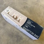 Hampton Bay Champlain 22.375 In. 3-LIGHT Brushed Nickel Bathroom Vanity. Fixed Price $29.99.