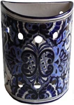Mexican Handmade Pottery Talavera Wall Lighting Blue Sconce Lamp. Fixed Price $75.99.