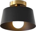 Ceiling Light Fixture Hallway With Gold Plate Matte Black Shade. Fixed Price $23.99.