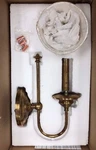 Hudson Valley 8711-AGB, Yorktown Light Wall Sconce W/ Faux Silk Shade.aged Brass. Fixed Price $89.95.