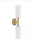 Progress Lighting Cofield Collection Gold 2 Vintage Brass W Glass Shade. Fixed Price $39.95.