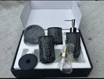 Virtune 5 Pc Bathroom Accessory Set. Fixed Price $12.00.