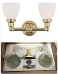 Livex Lighting Classic Polished Brass Bath Vanity 1022-02. Fixed Price $110.00.