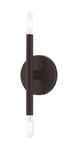 Livex Lighting 51172 Bronze Copenhagen 2-LIGHT 5"W Bathroom Vanity. Fixed Price $75.96.