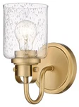 Z-lite 340-1S-HG Wall Sconce Heirloom Gold Seeded Glass 1-LIGHT. Fixed Price $99.99.