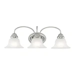 Livex Lighting 1533 Chrome Edgemont Bathroom Vanity Bar With 3-LIGHTS. Fixed Price $155.96.