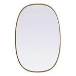 Elegant Decor Brynn 20X30" Oval Modern Mdf Wood/iron Mirror In Brass. Fixed Price $126.00.