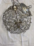 Currey Company Crystal Bud Light 13" Wide Single Tier Globe Chandelier. Fixed Price $499.09.