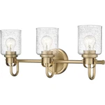 Z-lite 340-3V-HG Kinsley Vanity, 3-LIGHT 300 Total Watts, Heirloom Gold. Fixed Price $135.00.