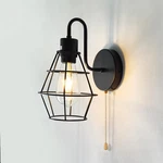 Dtiedy Pull Chain Wall Sconce Wire Cage Pcs, Black With. Fixed Price $37.57.