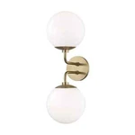 Mitzi Stella Two Light Wall Sconce-aged Brass Finish H105102-AGB. Fixed Price $125.00.