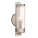 Livex Castleton Light Ada Wall Sconce, Brushed Nickel/clear Glass 10141-91. Fixed Price $121.96.