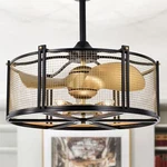 Bailey Oil Rubbed Black 6 Light 3 Blade Chandelier Ceiling Fan 25 W Remote. Fixed Price $357.95.