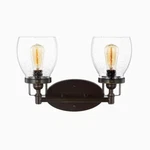 Sea Gull Lighting 4414502-782 Belton 2-LIGHT Bronze Transitional Vanity. Fixed Price $69.00.