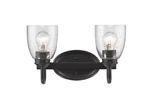 Golden Lighting Parrish 2-LIGHT Black Bath #8001-BA2 Blk-sd. Fixed Price $44.99.