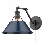 Golden Lighting 3306-A1W Blk-nvy Orwell Articulating Wall Sconce. Fixed Price $99.99.