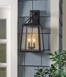 Home Decorators Blakeley 19.25 In. Transitional 2-LIGHT Black Outdoor Wall. Fixed Price $89.99.