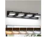 Jusheng 26.77 In. 4-LIGHT Black Led Vanity With 5-CCT Adjustable Switch. Fixed Price $179.00.