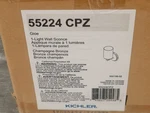 Kichler Gioe 55224CPZ 10" Tall Bathroom Sconce With Opal Glass Shade *open Box*. Fixed Price $57.00.