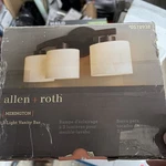 Allen + Roth Merington 21.5-IN 3-LIGHT Brushed Nickel Transitional Vanity. Fixed Price $45.00.