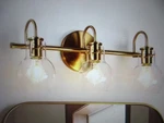 Lnc Modern Brass 3-LIGHT Vanity 22 In. Linear Bathroom Wall. Fixed Price $47.45.