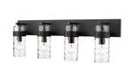 Z-lite 3035-4V Fontaine Light 34"W Bathroom Vanity Black. Fixed Price $398.00.