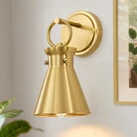 Gednbo Gold Wall Sconce For Bathroom, Modern Vanity Light Fixtures, Mount. Fixed Price $77.57.