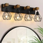 4 Light Farmhouse Vanity For Bathroom,wood Fixture... Fixed Price $145.99.