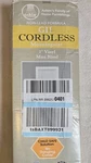 Gii Morningstar Pearly White Cordless 1" Vinyl Mini Blind 64"X25" Achim. Fixed Price $9.99.