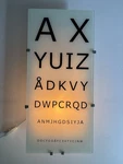 Ikea Gyllen 56 Eye Chart Wall Lamp Light Box David Wahl Design Modern Rare. Fixed Price $149.99.