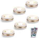 Leastyle Led Puck Lights With Remote Control 6 Pack, Under Cabinet. Fixed Price $32.99.