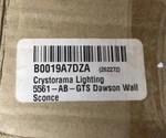 Crystorama Lighting 5561-AB-GTS Dawson Wall. Fixed Price $126.50.