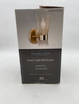 Signature Series Stassi 1 Light Wall Sconce Brushed Gold Finish Open Rod Shade. Fixed Price $26.97.