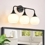 Zhuoer Mid Century Matte Black Bathroom Vanity Lights 3-LIGHT Lighti.... Fixed Price $94.10.
