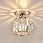 Ztuoyong Crystal Ceiling Light, Semi Flush Mount Gold. Fixed Price $33.82.