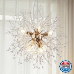 Kenolia Small Crystal Chandelier 8-LIGHT Modern Sputnik Hanging Fixtures. Fixed Price $121.62.
